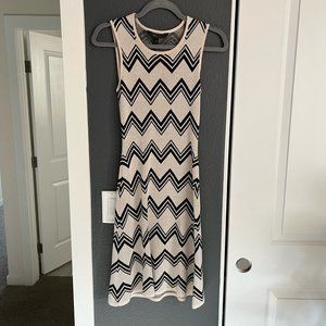 BCBG Max Azaria Geometric Knit Dress